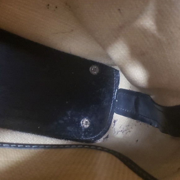 Dooney & Bourke Vinyl Coated Bamboo Handles Tote/ Shoulder Bag - Picture 13 of 15